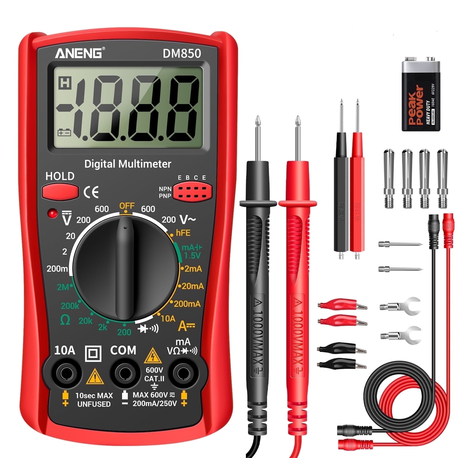 Sinometer Ruzgar Sinometer VC9808 LCR Meter 30-Range Electrical Sinometer VC9808 Digital ...