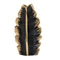 thumbnail image 1 of Jarrón de flores secas, soporte decorativo para flores, adorno para centro de mesa Oro y negro, 1 of 9