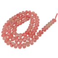 thumbnail image 1 of Aproximadamente 75 piezas de abalorio de cereza sandía roja facetada Rondelle espaciador suelto Zulema Los granos flojos, 1 of 5