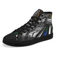 thumbnail image 7 of Jesus Christian Rainbow Thin Line High Top Canvas Shoes Sneakers Black Size 11, 7 of 7