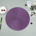 thumbnail image 7 of ionze Kitchen Tools Linen And Cotton Placemats Heat Insulation MATS Household Placemats Hot Proof Teacups Round Plates And Bowls Kitchen Accessories （Purple）, 7 of 7