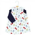 thumbnail image 2 of Hudson Baby Baby and Toddler Girl Cotton Dress and Cardigan Set, Wildflower, 3-6 Months, 2 of 3