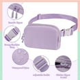 thumbnail image 2 of MoKo Fanny Packs for Women Men, Mini Crossbody Bag for Running Outdoors Workout Travel Hiking Cycling, Purple Lavender, 2 of 6