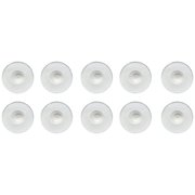10 Piece Clear Soft Disc Earring Backs for Jewelry Making and Repair