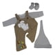 thumbnail image 1 of de Manera + Pantalones Tirantes + Sombrero + Calcetines Rayadas para 22 - 23 Reborn, 1 of 9