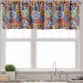 thumbnail image 3 of Ambesonne Floral Valance & Curtain, Hippie Aztec Tribal Boho, 55"x24", Multicolor, 3 of 6