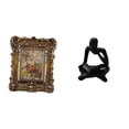 thumbnail image 1 of Marco de fotos,Marco de fotos retro Marco de fotos de mesa vintage,Figura de lector abstracto,Estatua de pensador abstracto,arte,manualidades,decoraciones,Figuras humanas decorativas para, 1 of 8