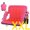 Pink, variant on PNKKODW 25" Dual-Side Foldable Heated Stadium Seats with Back Support, Portable Stadium Chair for Bleachers, USB 3 Levels of Heat, for Outdoor Camping Winter Sports,Blue(No Battery)