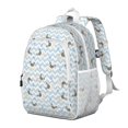 thumbnail image 2 of Pug and Footprints Backpack for School,Cute School Bag,Schoolbag with Adjustable Shoulder Straps & Padded Back,15"x11.42"x5.5", 2 of 6