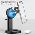 thumbnail image 4 of 1 Set Wireless Charger QI Standard Magnetic Smart Chip Fast Charging Vertical 3-in-1 Creative Wireless Charger for, 4 of 10