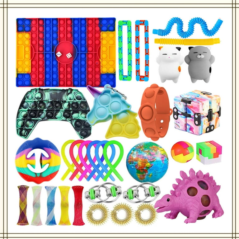 Fuleadture Fidget Toys Bulk Kids Stuff Sensory Toys for 5 Year Old Boys  Small Toys Figet Pack (32PCS) 
