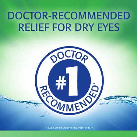 Refresh Tears Lubricant Eye Drops Artificial Tears, 30 ml, 2 Bottles