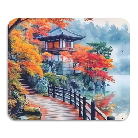 

ALAZA Dish Drying Mat for Kitchen Autumn Lake Scene Counter Absorbent Draining Pad 19.7 x15.7