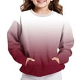 thumbnail image 5 of Erwazi Kids Athletic Sweatshirts with Pockets Boys Girls Casual Long Sleeve No Hoodies Sweatshirt Soft Warm Fall Winter Trendy Pullover Tops, 5 of 6