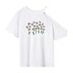 thumbnail image 1 of Camiseta para mujer con cuello redondo, camiseta femenina de recuerdo, camisetas de verano para oficina y calle L, 1 of 7