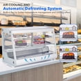 thumbnail image 4 of CazToi 6.5 Cu Ft Commercial Cake Display Fridge Refrigerator with Digital Control Auto Defrost and LED Lighting for Cafe Bakery, 4 of 6