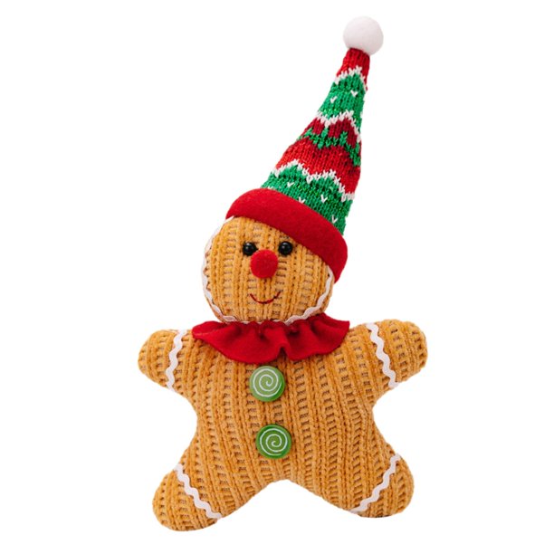 Colgante de pan de jengibre para colgar, decoración navideña para colgar, accesorios fotográficos para interiores, regalos, adorno para dormitorio, Gorro de Papá Noel