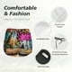 thumbnail image 4 of Balery Graffiti Lamp Urban Scene Pantalones cortos deportivos para mujer con forro y dos bolsillos, elásticos, para entrenamiento, gimnasio, yoga-Medium, 4 of 7