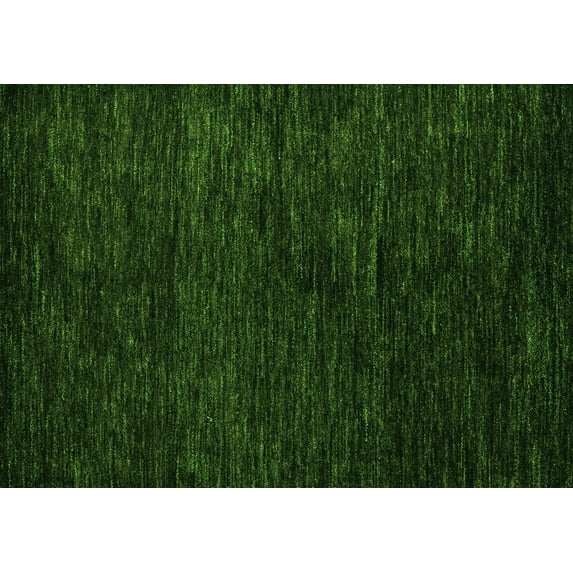 Ahgly Company Indoor Rectangle Abstract Green Modern Area Rugs, 8' x 12'