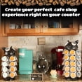 thumbnail image 3 of Made Easy Kit Carousel Coffee Pod Holder, Compatible with Keurig K-Pods K-Cups, Countertop Rack Storage Organizer, Metal Home and Kitchen Decor, Capsule Café Station Bar, 3 of 7