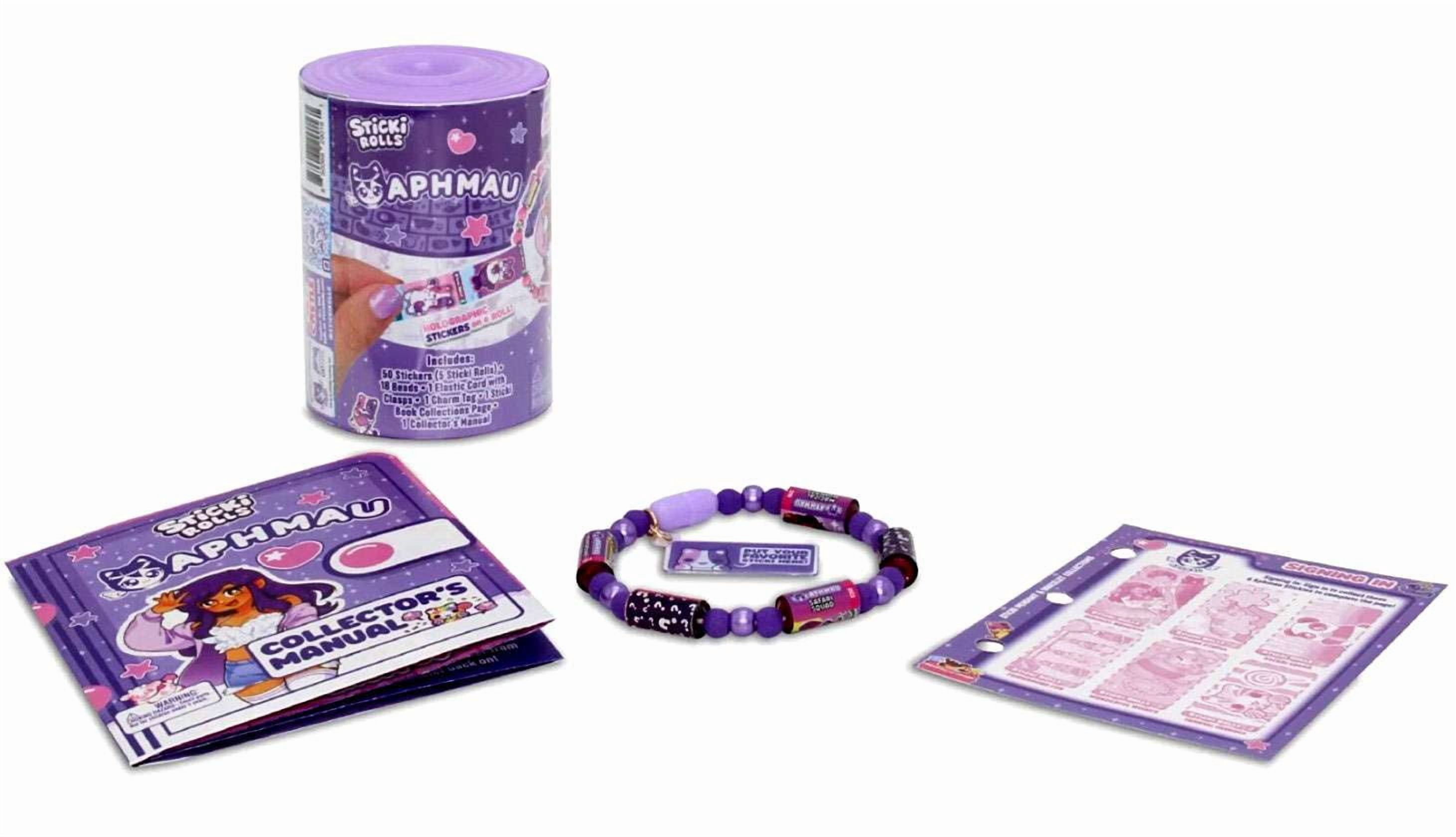 Sticki Rolls Aphmau & Friends Aphmau Mystery Capsule Pack (50 Stickers Inside, Wearable, Shareable Sticker Jewelry!)