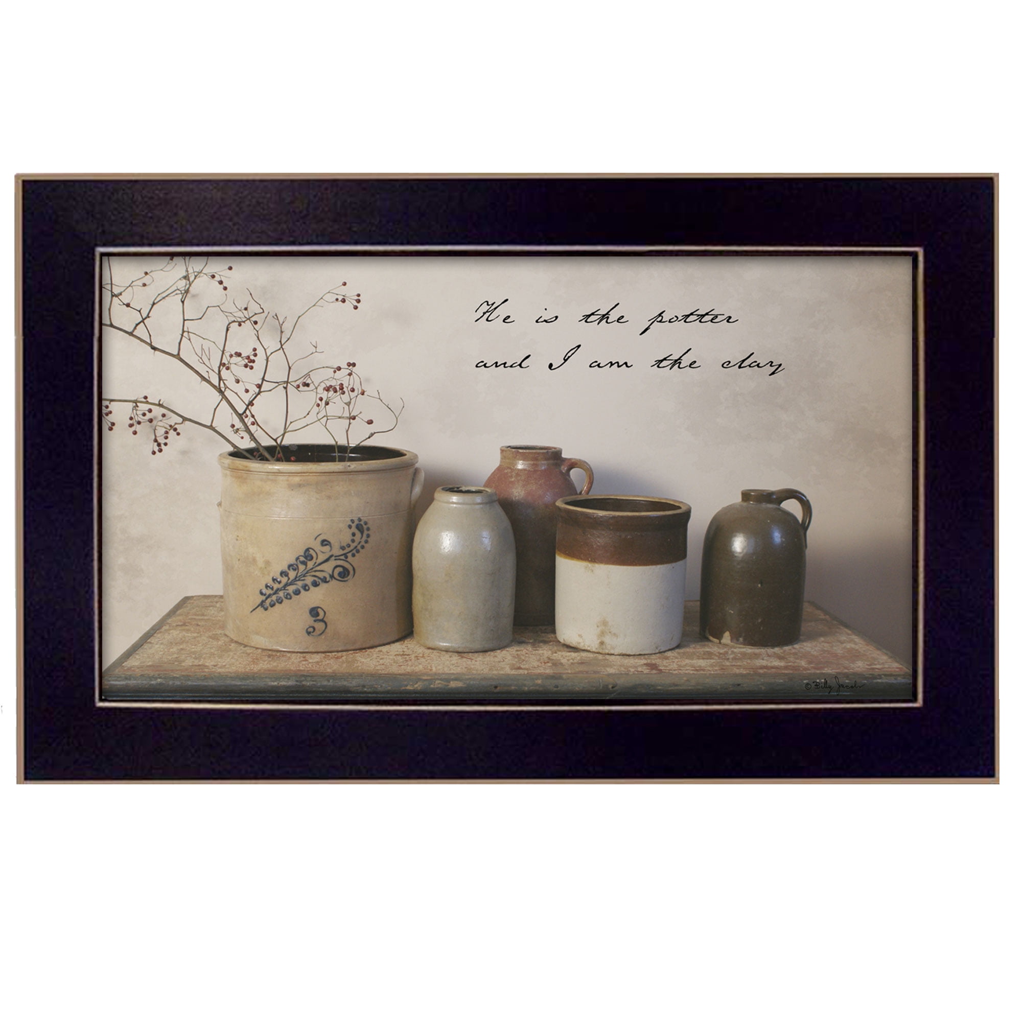 He Os The Potter By Billy Jacobs Printed Framed Wall Art He Os The Potter By Billy Jacobs Printed Framed Wall Art