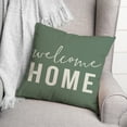 thumbnail image 3 of Creative Products Welcome Home on Green 18x18 Indoor / Outdoor Pillow, 3 of 3
