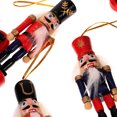 thumbnail image 3 of CIMAXIC christmas 6pcs Xmas Nutcracker Puppet Design Pendants Xmas Tree Decor Xmas Tree Ornaments,3.35"X1.38"X0.39", 3 of 5