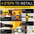 thumbnail image 3 of Door Lock Installation Kit - C-Clamp Design Jig for Wood & Metal Doors, Easy Install Guide Template with 2 Hole Saws (35mm & 44mm), Deadbolt & Knob Handle Drilling Tool for Secure Door Locks, 3 of 8
