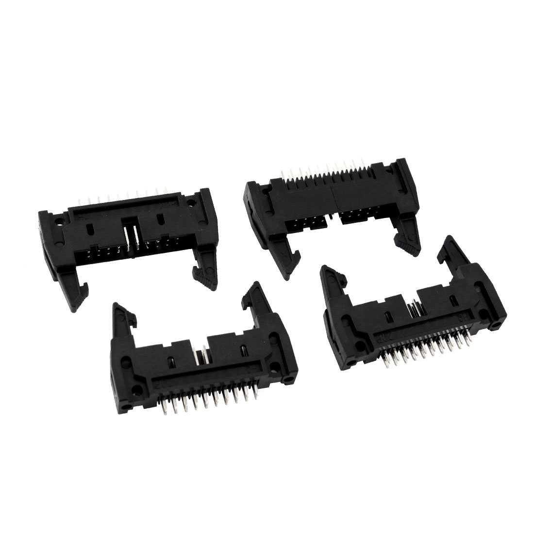 Double Rows 2.54mm 20Pins Lock Type Straight IDC Pin Headers Connector