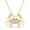 14k Yellow Gold Plated 925 Sterling Silver, variant on Crab Claw Pendant 0.15 ct Round Moissanite Beach Necklace for Women 14k White Gold Plated 925 Sterling Silver (Color D, VVS1)