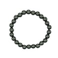thumbnail image 2 of Hematite Bracelet - 8mm Beaded Stretch Bracelet and Healing Stones, 2 of 5