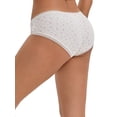 thumbnail image 3 of INSPIRE CHIC Women's Flower Print Mid-Waisted Full Coverage Briefs Elastic Comfortable Breathable Cotton Underwear M Light Yellow, 3 of 5