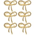 thumbnail image 4 of IDEANATEGRATE Napkin Rings Decor Golden 6Pcs For Parties And Family Gatherings, 4 of 8