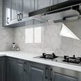 thumbnail image 4 of 40cm Marble Self-adhesive Wallpaper Kitchen Cabinet Stove Countertop Contact paper PVC Waterproof Renovation Tile Wall Stickers, 4 of 10