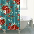 thumbnail image 4 of Pioneer Colorful Floral Shower Curtain for Bathroom Home Decor Bathtubs Waterproof Fabric Curtain with 12 Hooks 72x72in, 4 of 6