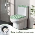 thumbnail image 4 of HELLHERO Paw Print Pattern Toilet Lid Covers Set for Stretch Elastic Fabric Adjustable Non-Slip Easy Care Soft Stretchy Fabric Adds Holiday Charm, 4 of 8