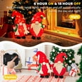 thumbnail image 5 of NALONE 2Pcs Lighted Gnomes Christmas Decorations with Timer, Pre-Lit Plush Collapsible Gnomes Decorations with Battery Operated, Holiday Decor Indoor Outdoor for Festival Party Lawn Garden Porch, 5 of 8