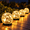 Yellow, variant on MEHOOM 4 Pack 5'' Solar Globe Lights Outdoor Waterproof, 30LED Solar Cracked Garden Lights Outdoor for Patio, Yard, Lawn, and Landscape Decorations
