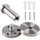 thumbnail image 3 of 6 Piezas Ganchos para Albornoz de Pared, Ganchos para Albornoz de Baño Cepillado de Acero Inoxidable Ganchos para Albornoz de Pared, Acabado Cromado, Base Redonda （19x100mm） Excelente Rendimiento ER0000366tss, 3 of 5