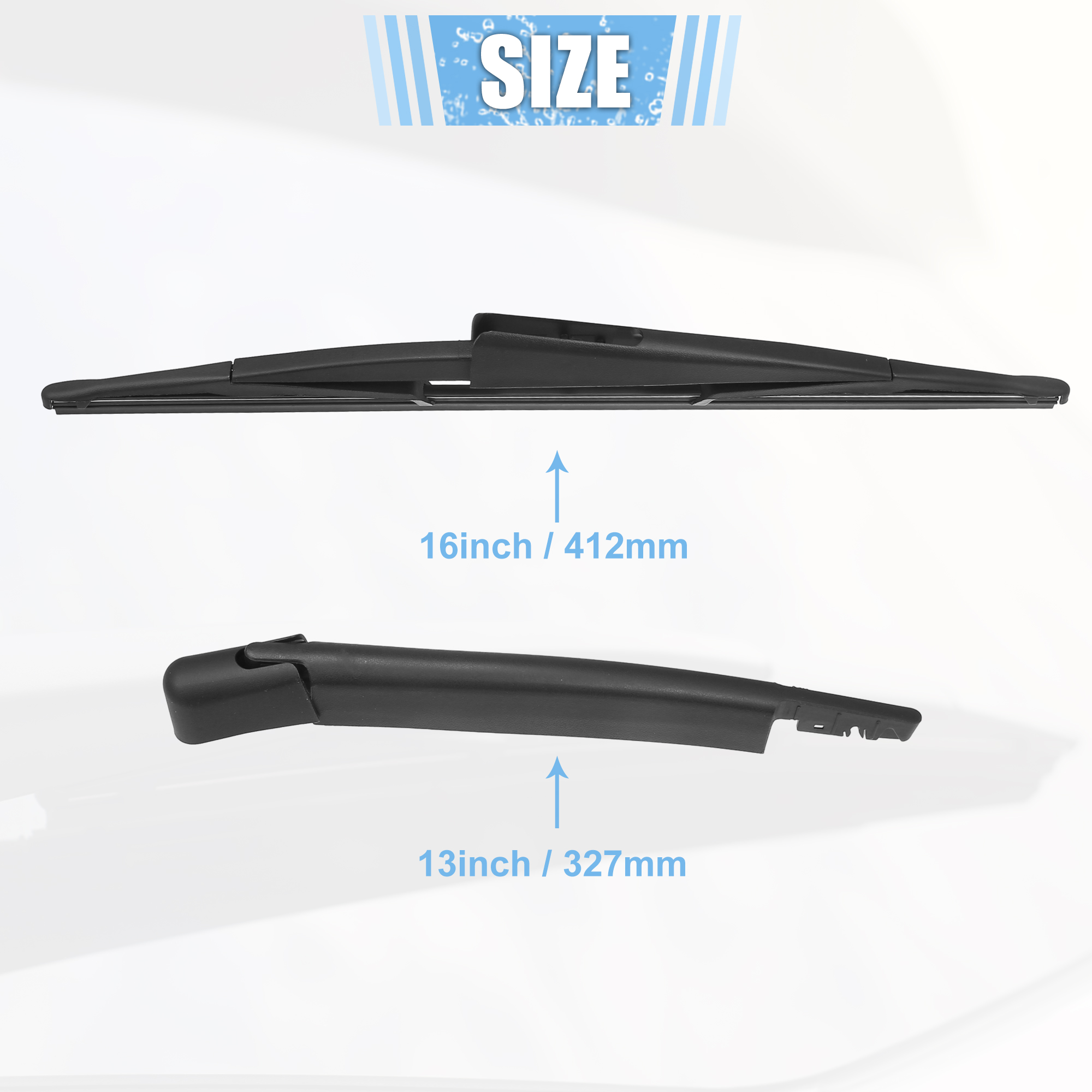 Unique Bargains Rear Wiper Blade Arm Set for Ford Expedition and for Lincoln Navigator