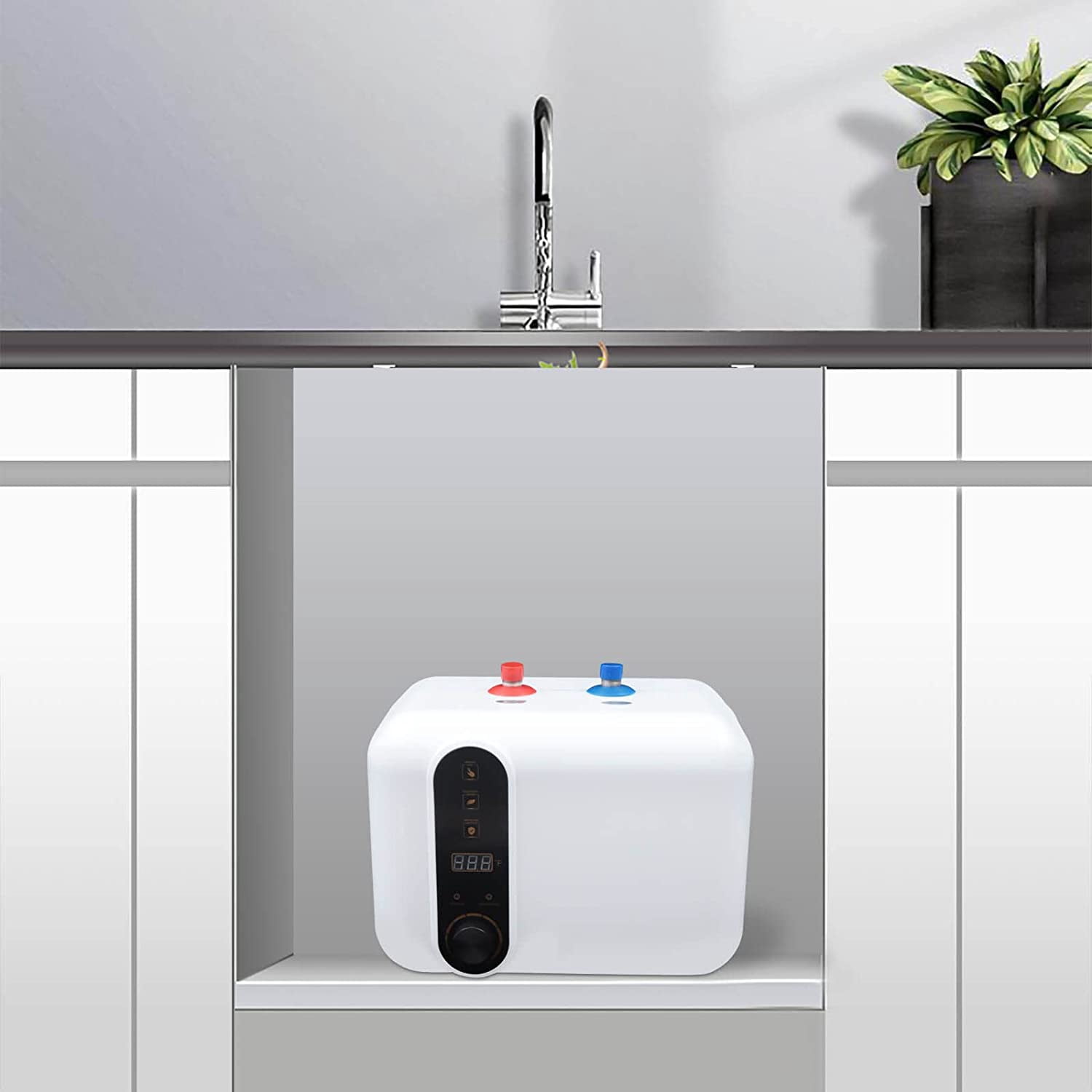 Electric 120 Volts 1500 Watts Tankless Water Heater for Bathroom, 2.6 gal Capacity