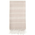 thumbnail image 3 of Hilana Upcycled Cotton Pure Series Sustainable Turkish Towel Beige, 3 of 5
