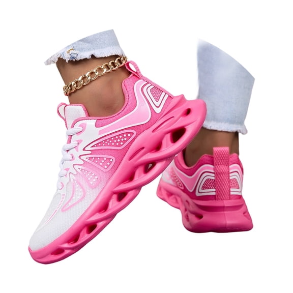 Win s Way Women's Air Tech Mesh Sneakers, Lightweight Breathable Walking Shoes for Outdoor Sports