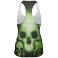 thumbnail image 2 of Halloween Cyber Space Alien Skull All Over Womens Work Out Tank Top, 2 of 2