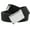 Black, variant on Men's Classic Silver Flip Top Military Buckle with Canvas Web Belt Large Brown