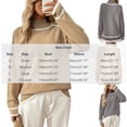 thumbnail image 3 of thefmos Women's Stand Collar Color Block Knit Sweater Loose Fit Long Sleeve Casual Pullover Fashion Fall Winter Outfit, Gray M, 3 of 7