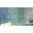 thumbnail image 5 of Main Street Peel and Stick Wallpaper Tiles 8 in x 8 in, 24-Pack , Teal and Silver Leaves Design, Self Adhesive Wall Tiles for Kitchen Backsplash and Home Decor, 5 of 6