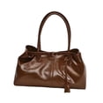 thumbnail image 3 of Bolso de hombro, estilo coreano, de piel sintética, para llevar debajo del brazo, ideal para el trabajo de niñas y mujeres. Café, 3 of 8