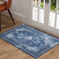 thumbnail image 7 of CAROMIO Small Rug for Living Room Washable Rug Vintage Rug Boho Distressed Area Rug Oriental Rug Large Floor Carpet for Bedroom Home Office, 2' x 3' Blue, 7 of 7